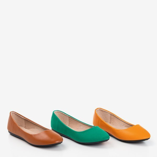 Коричнева балерина з еко-шкіри Falo - Взуття 1