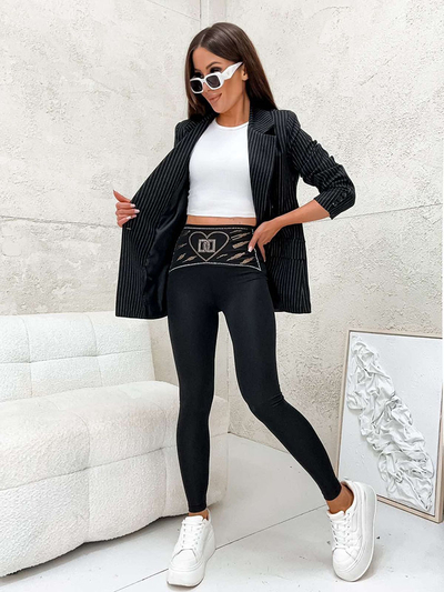 Royalfashion Dámské legíny se zirkony