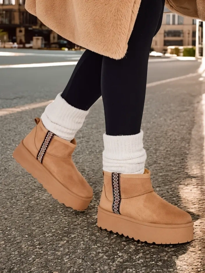 Royalfashion Короткі жіночі сніжні чоботи Haluzi