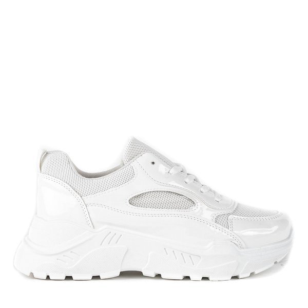 Białe buty sportowe na platformie Chandler - Obuwie