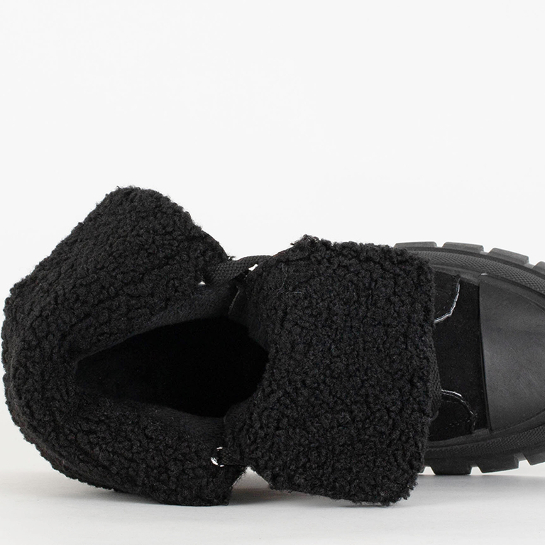 Dámské eko semišové vysoké kozačky Evoni- Shoes