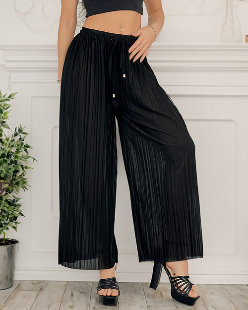 Royalfashion Жіночі широкі плісировані штани