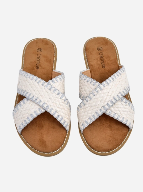 Королівська мода Жіночі сандалі з плетеними ремінцями Bornes