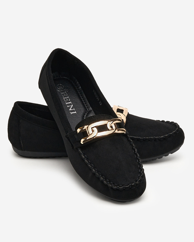 Екозамшеві чорні мокасини Viatu