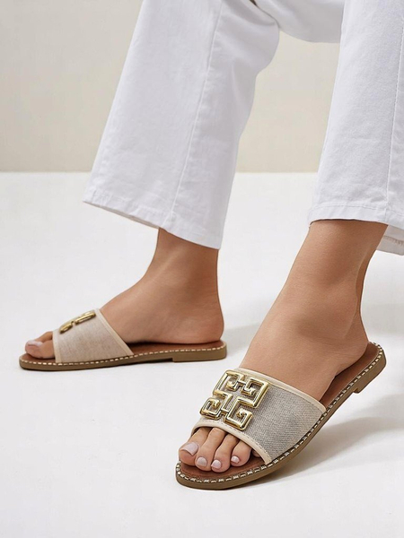 Royalfashion Dámské pantofle s plochou podrážkou Rorole