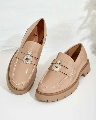 Royalfashion Dámské lakované mokasíny Bemies