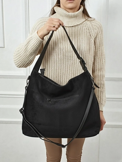 Dámská shopper kabelka eko semišová Donenn