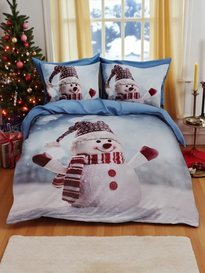 Royalfashion Vánoční ložní prádlo 160x200 sada 3-DÍLNÁ