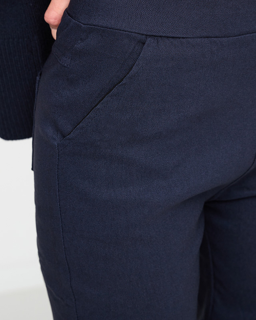 Темно-сині жіночі утеплені лосини PLUS SIZE - Одяг