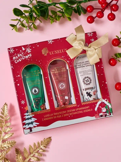 Vánoční set ručních krémů Luxelux ze série botanické esence 25g