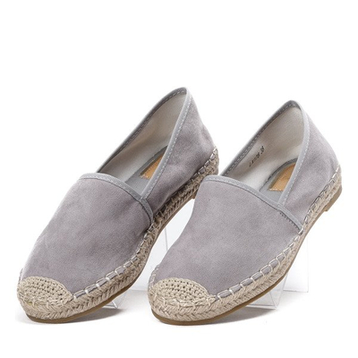 Szare espadryle Vorena - Obuwie