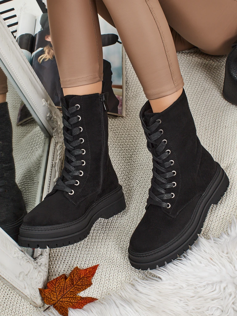 Dámské eko semišové workery Molistea