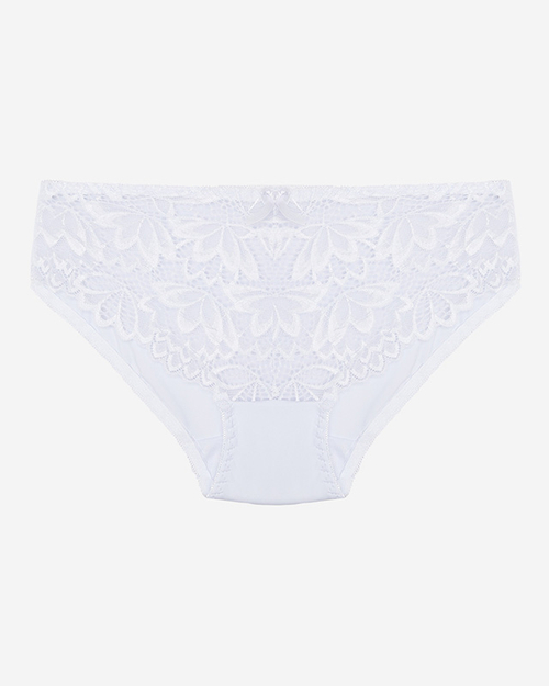 Білі жіночі трусики з мереживом - Нижня білизна