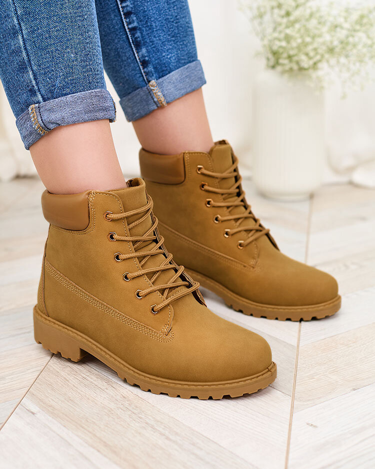 Royalfashion Hnědé dámské trapéry Karveliea