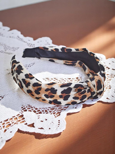 Royalfashion Čelenka s leopardím vzorem Lea
