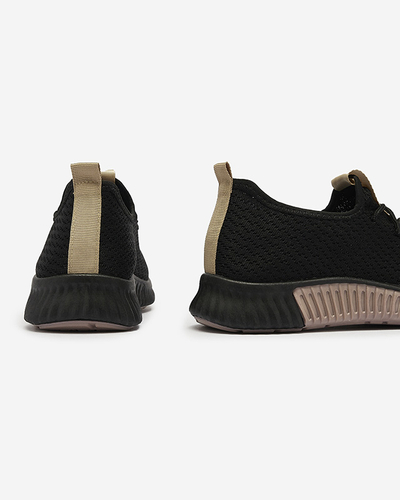 Černá dámská sportovní obuv s hnědou vložkou Keteti - Obuv