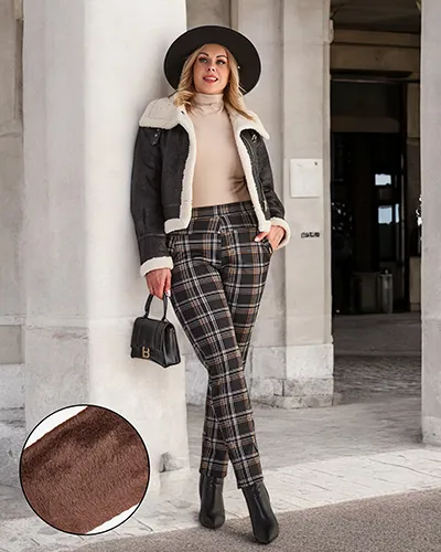 Royalfashion Утеплені жіночі лосини PLUS SIZE