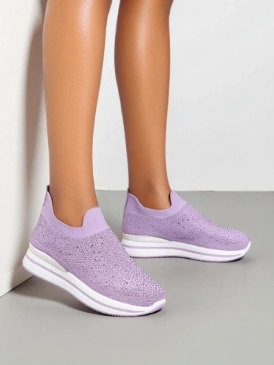 Royalfashion ženské sportovní boty na slip-on s rhinestony Adeq