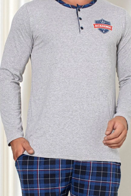 Royalfashion Чоловічі бавовняні картаті піжами