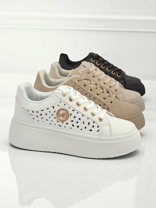 Aurelia Bianca – Білі Снікерси Платформа Royalfashion Ecru