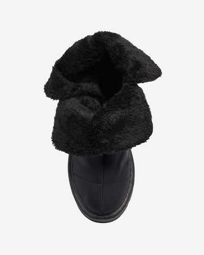 Černé dámské boty a'la snow boots Kalioli- Footwear