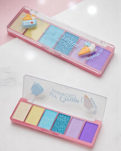 Kevin&Coco Palette 6 очей тіней з блиском Ласощі
