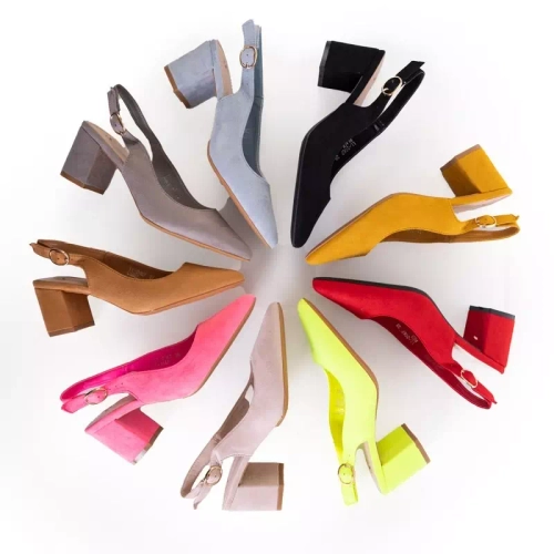 OUTLET Гірчичні жіночі босоніжки на стовпі Siofra - Взуття