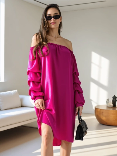 Royalfashion Hladké dámské šaty a'la španělské s volánky