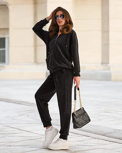 Royalfashion Жіночий бавовняний комплект а-ля велюр