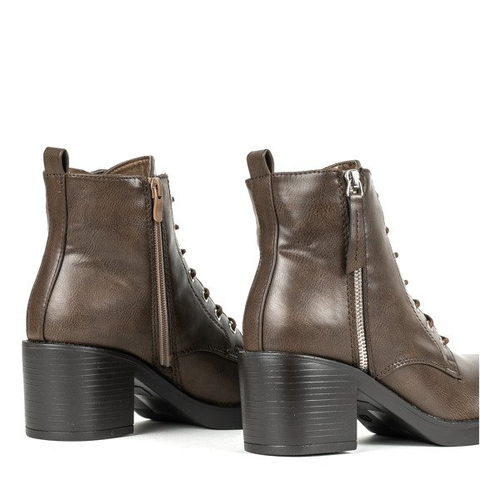 Коричневі чоботи на щиколотці Fanilla - Взуття