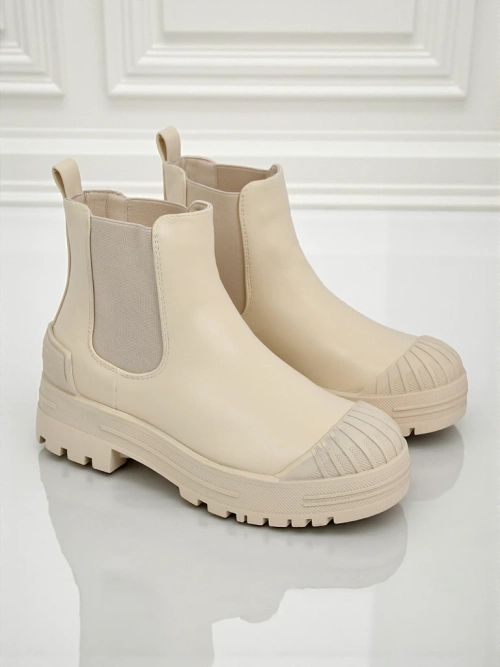 Ботильйони на платформі зі штучної шкіри Amber Veil