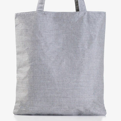 Dámská šedá taška s potiskem - Kabelky