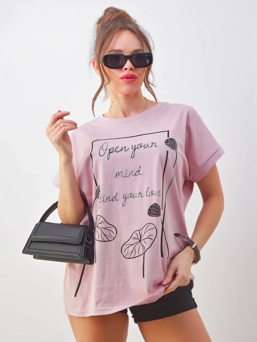 Royalfashion Жіноча бавовняна футболка з цікавим принтом