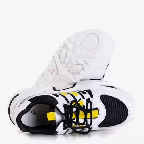 OUTLET Жіночі чорно-білі кросівки на платформі Soyea - Взуття