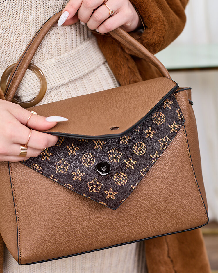 Royalfashion Hnědá dámská kabelka