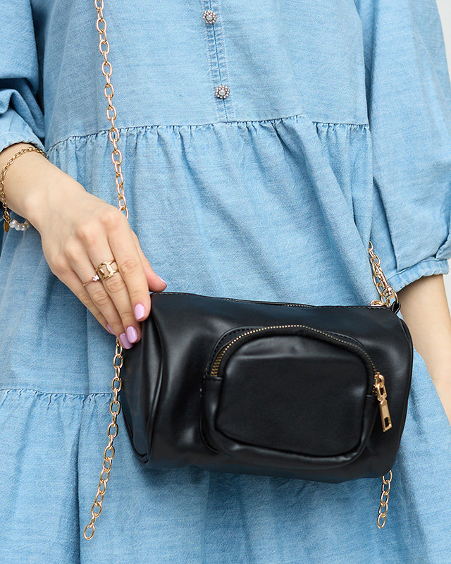 Černá malá kabelka s řetízkem - Příslušenství