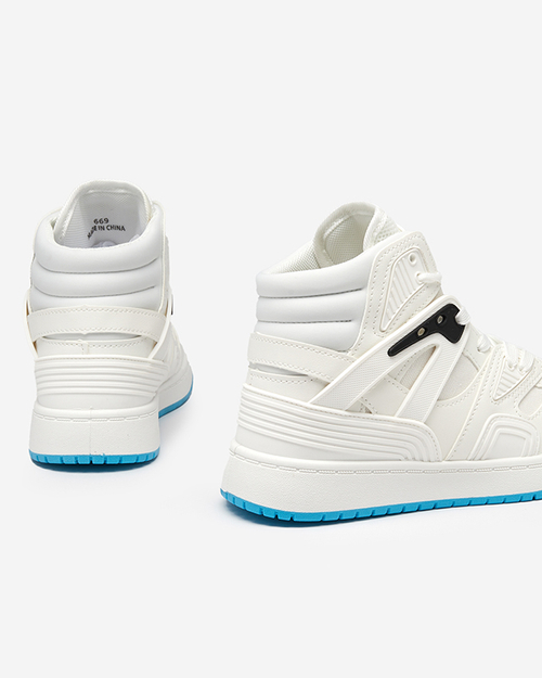 Білі високі жіночі кросівки Gisore