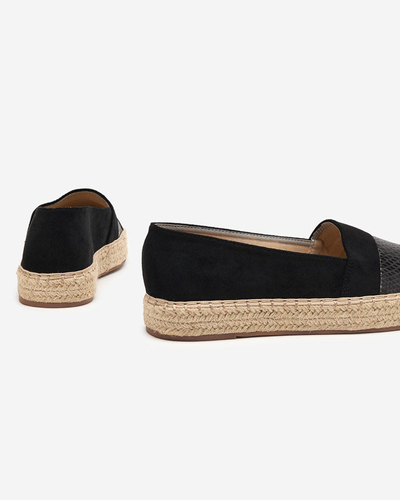 OUTLET Černé dámské espadrilky Sverope - Boty