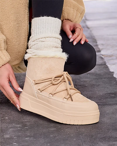 Dámské sněhule v šněrování Royalfashion Moniuc