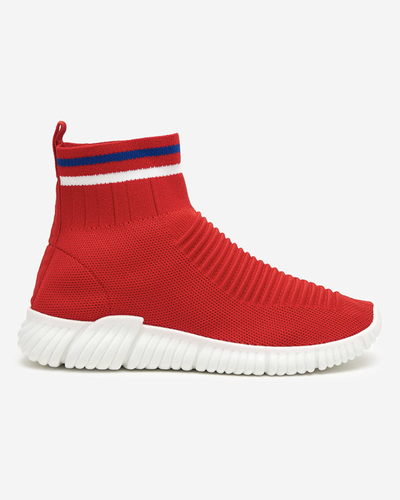 OUTLET Červené dámské vysoké kotníkové sportovní boty značky Deloni - Footwear