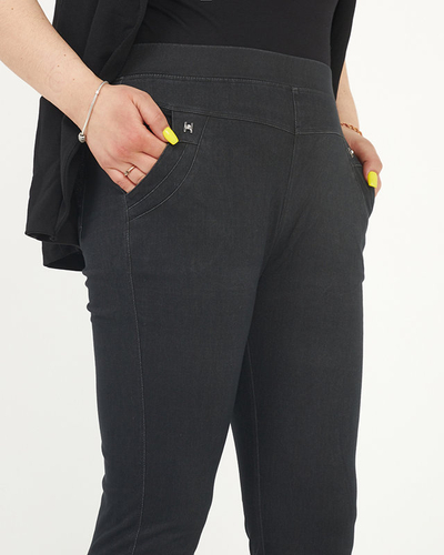 Чорні жіночі трегінси PLUS SIZE