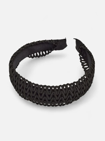 Royalfashion Dámská prolamovaná pletená čelenka