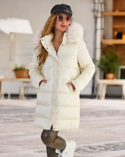 Жіноча стьобана зимова куртка Royalfashion