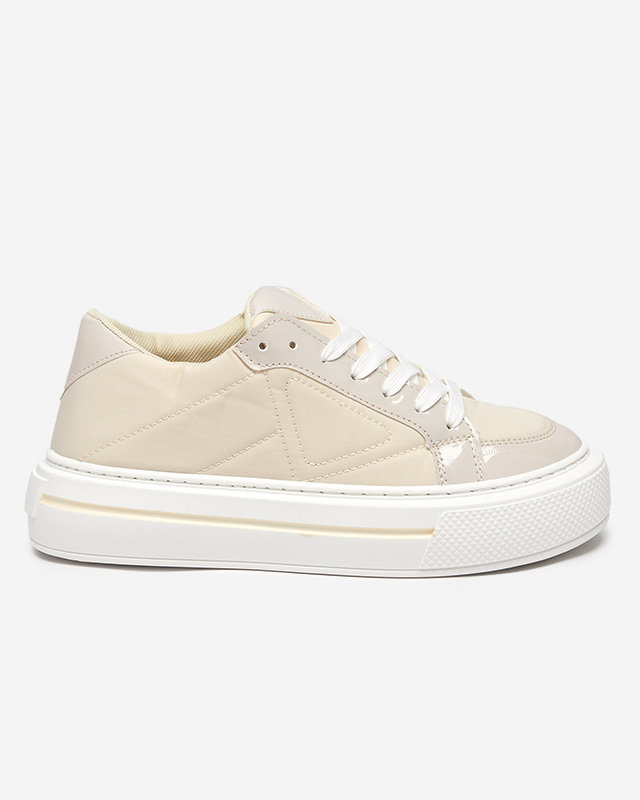 Béžové dámské sportovní tenisky Smaqo - Obuv