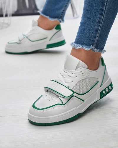 Жіночі спортивні кросівки біло-зеленого кольору Xirrat- Footwear