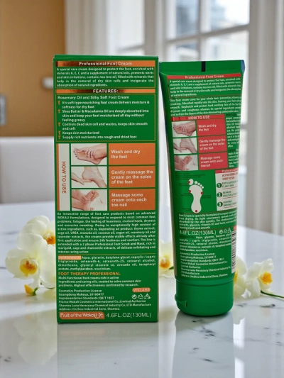 Silně hydratační a regenerační krém na nohy a suché paty