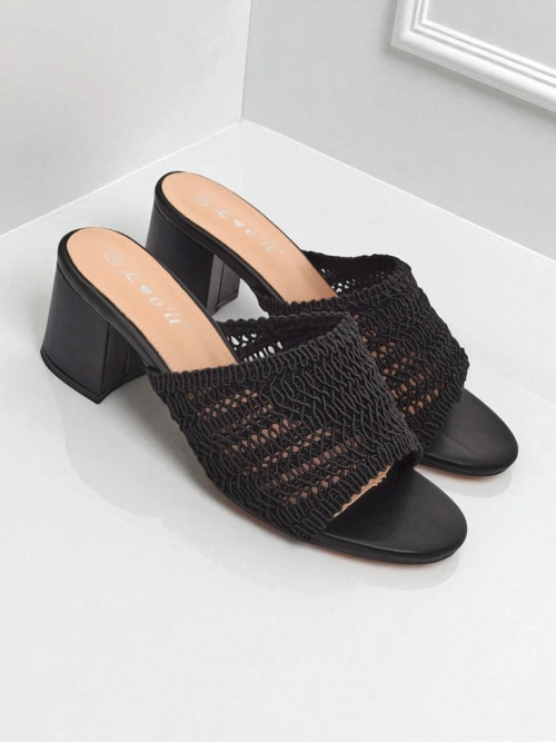 Royalfashion Жіночі шльопанці на підборах Sole Bloom