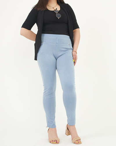 Сині жіночі трегінси PLUS SIZE