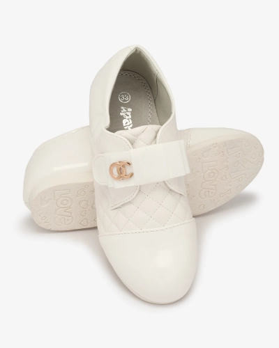 Півчеревики стьобані з екошкіри білого кольору Werme- Footwear