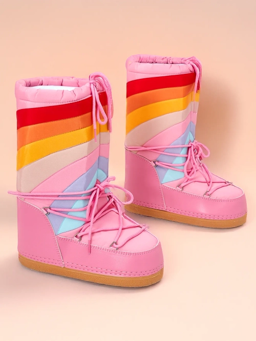 Жіноча взуття для снігу Royalfashion Чоботи з тканини, наповнені піною зсередини. Модель з зав'язками, з лацканом у верхній частині голіни. Ідеальний вибір для зимових стилізацій! 87654321 <p>ЧОБОТИ ДЛЯ ЖІНОК БЕЗ ПІДКЛАДКИ В